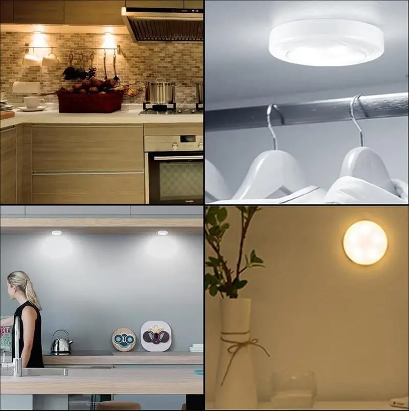 Светодиодный Хоккей светильник близко шкаф Кухня Ночной дистанционного