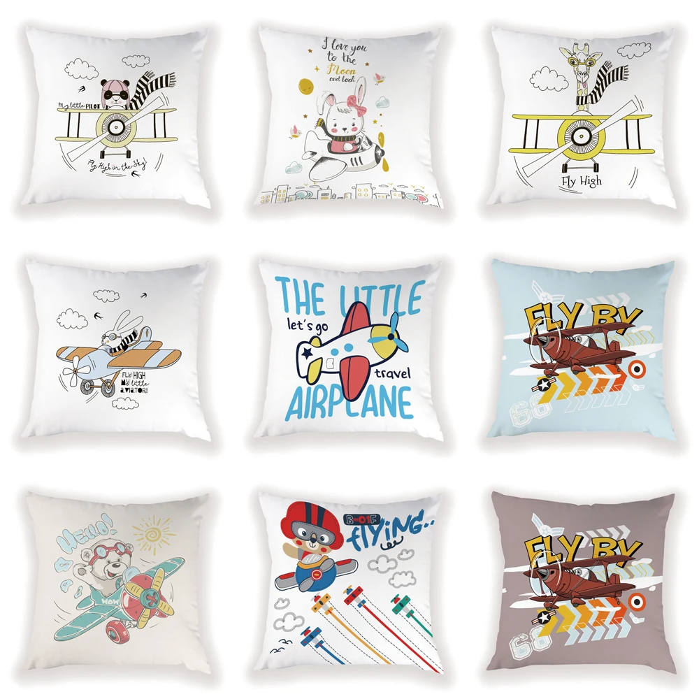 Чехол-наволочка с самолетом для кровати подушки в виде слона Пляжная