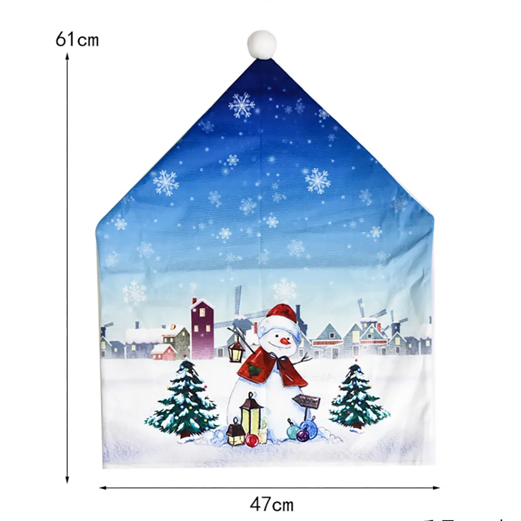 Рождественское креативное украшение принадлежности для стульев Санта Клауса