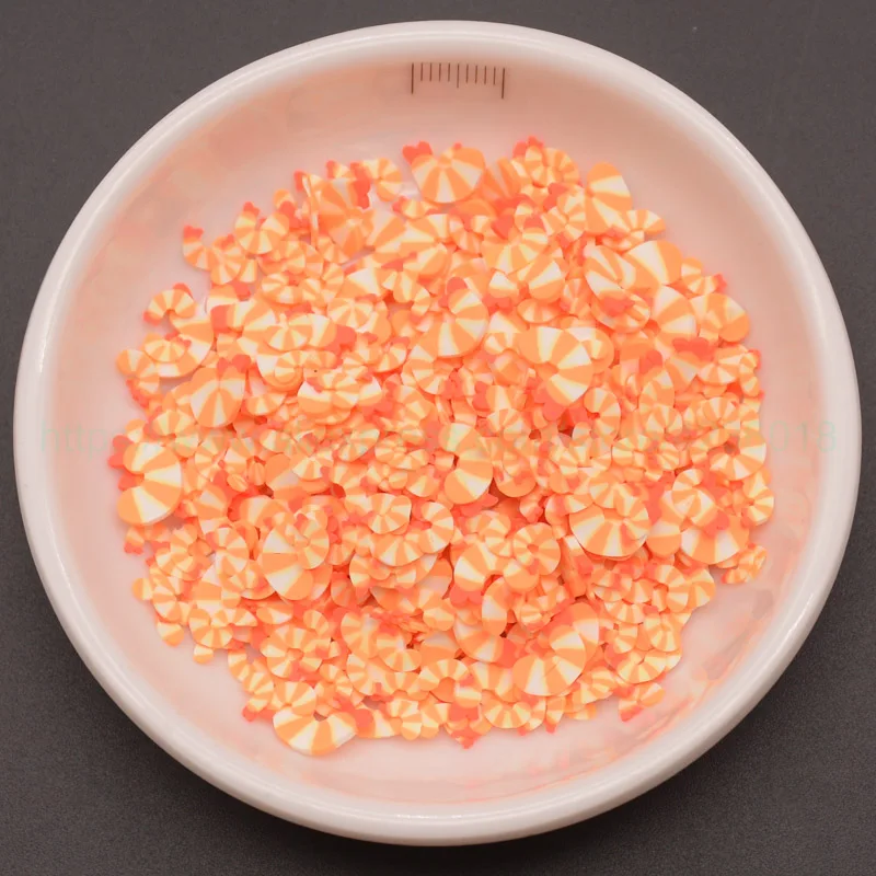 65 г Красивые милые креветки форма мяса полимеры глиняные ломтики разбрызгивают