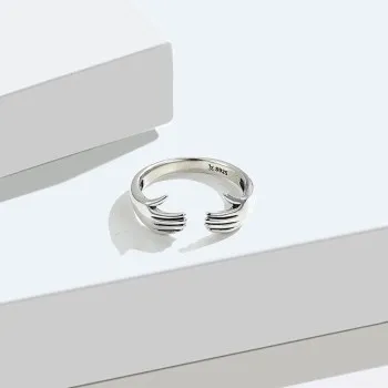 

Fashion simple fashion give me a hug sterling silver ring for women
