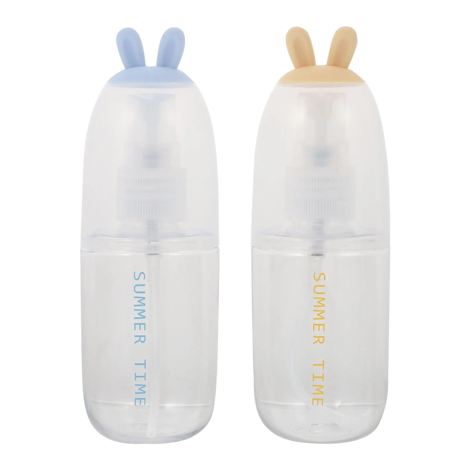

2pcs 55ml Plastic Empty Refillable Bottles Adorable Small Spray Bottle Mini Toner Bottle Compact Spraying Bottle Color Random