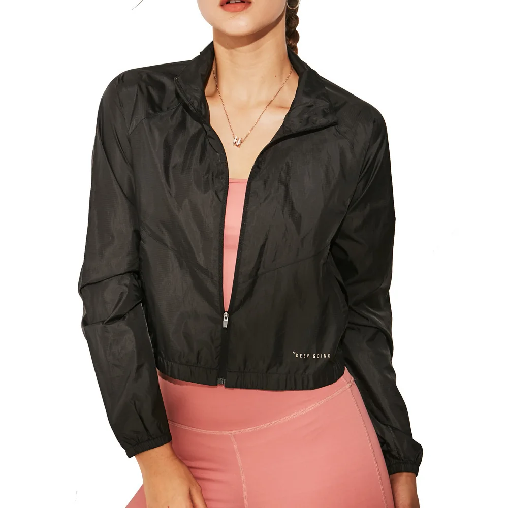 

Top Sports Workout Clothes Quick-Drying Running Long Sleeve Yoga Jacket