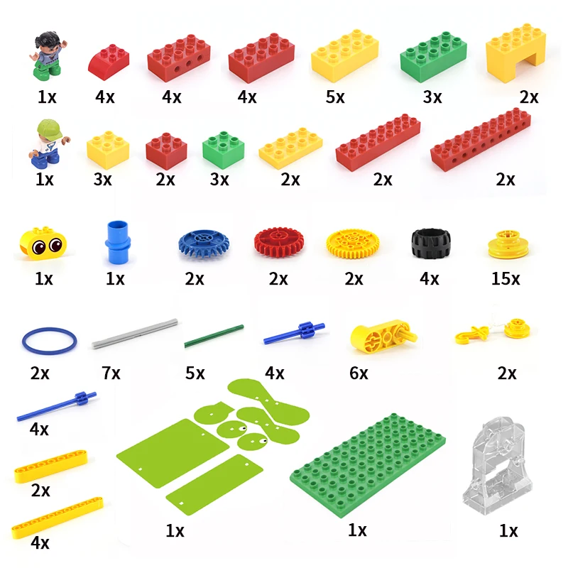 Конструктор MOC совместимый с конструкторами LEGO Duplo 9656 для самостоятельной сборки