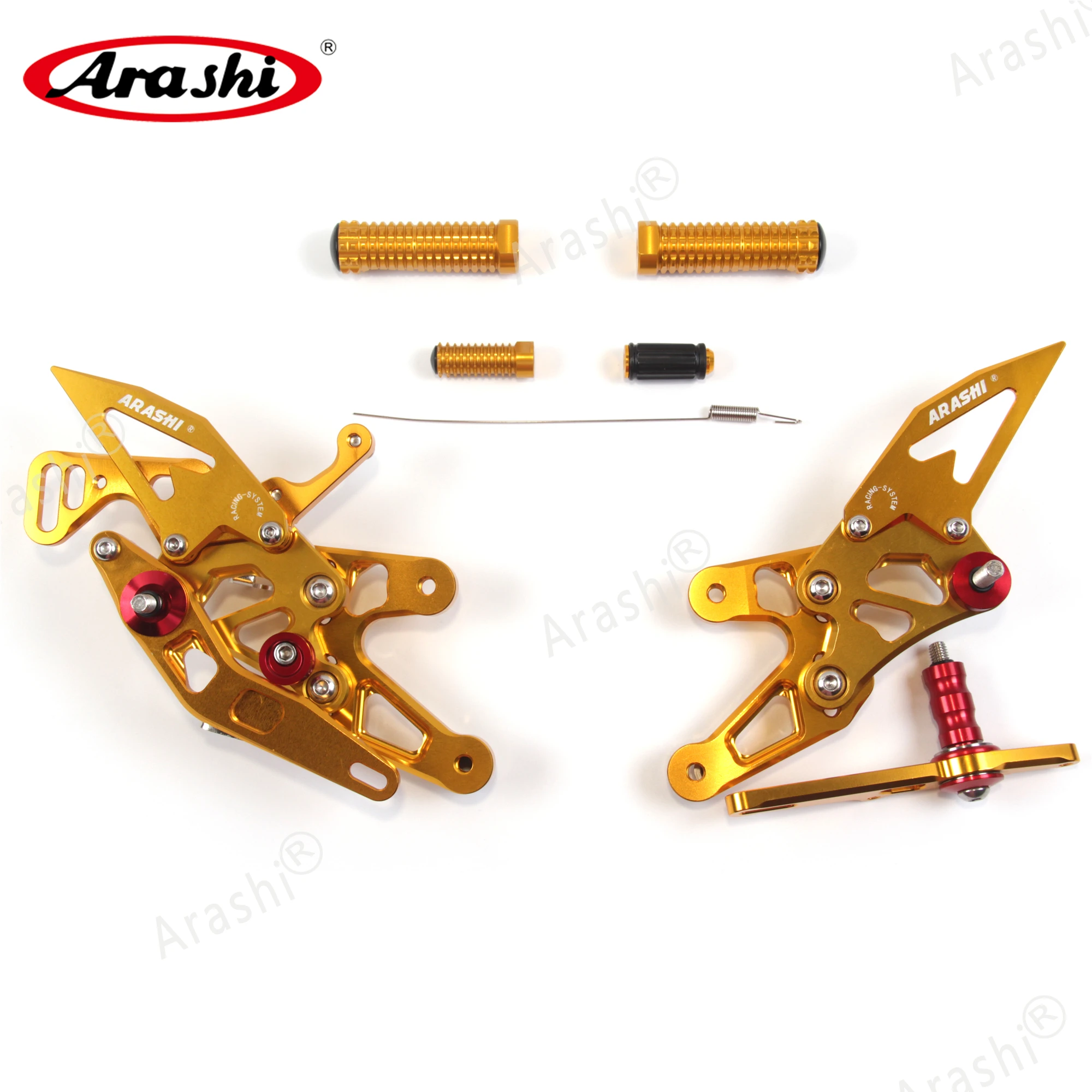 ARASHI CNC регулируемый задний комплект для BMW S1000RR HP4 2015-2019 Подножки мотоцикла