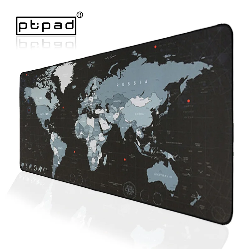 Новый Коврик для мыши с фиксирующейся кромкой карта мира водонепроницаемый