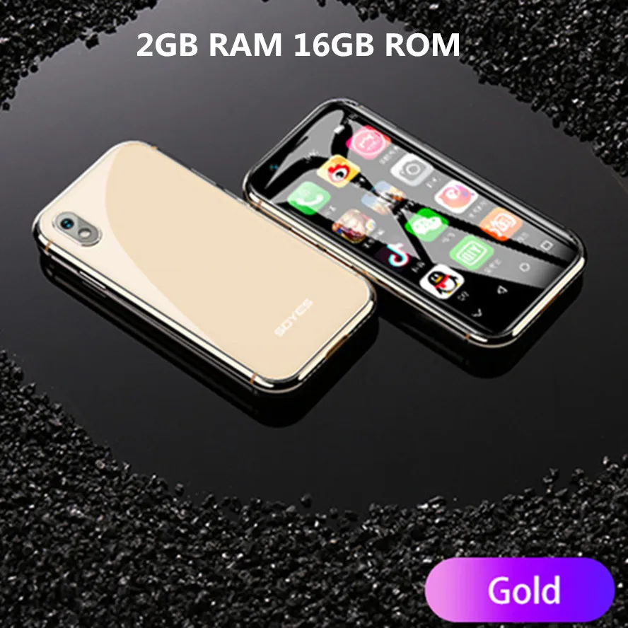 Gold 2GB 16GB Мини-смартфон SOYES XS 3 ''3 GB+ 32GB 2GB+ 16B Android Face Recognion 1580mAh 4G Wifi резервный карманный мобильный телефон PK 7S Melrose - Цвет: Gold 2GB 16GB