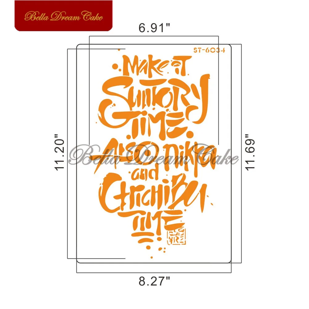 1 шт. трафареты для торта с надписью настенные DIY домашнего декора скрапбукинга