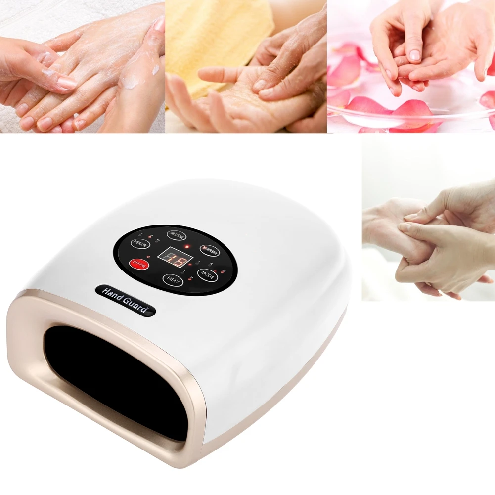 

Hand Massager Heating Palm Nursing Finger Decompression Electric Physiotherapy Massager Finger Spa Tools Fast delivery