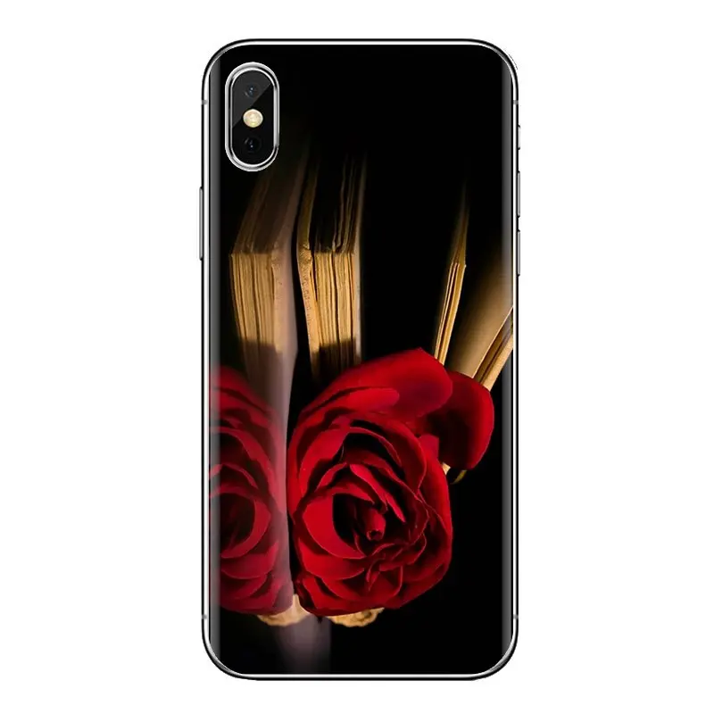 Red Rose Flowers For iPod Touch Apple iPhone 4 4S 5 5S SE 5C 6 6S 7 8 X XR XS Plus MAX Transparent Soft Shell Covers |