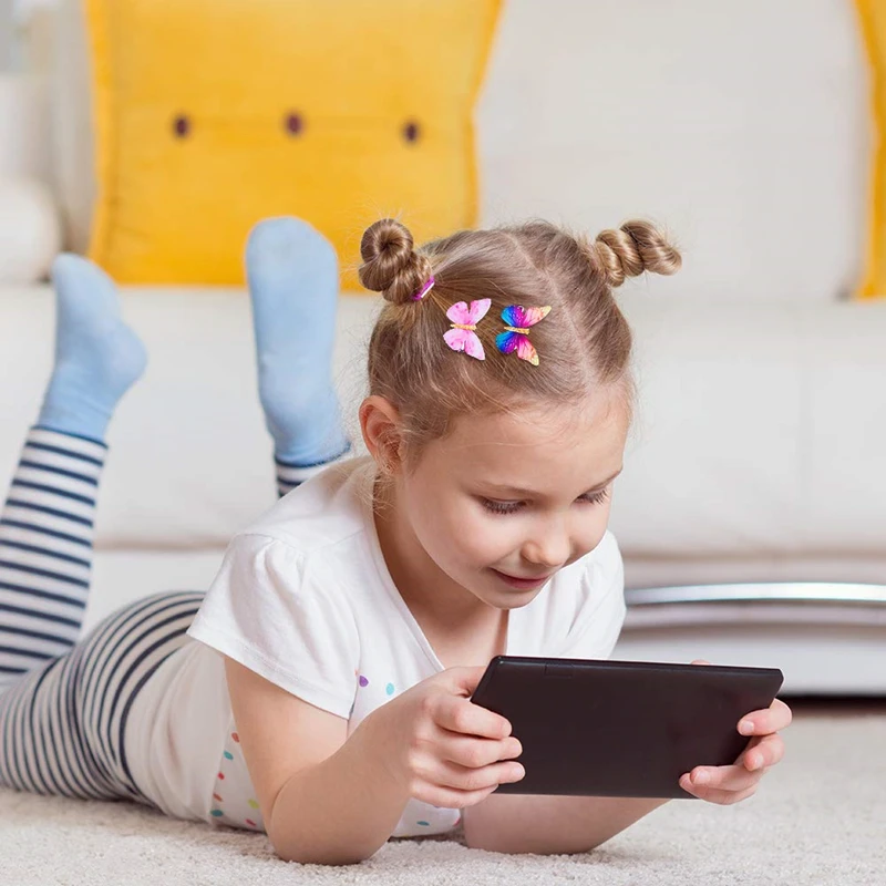 Тонкие пряжа крылья бабочка заколки для волос маленьких девочек детей Свадебная