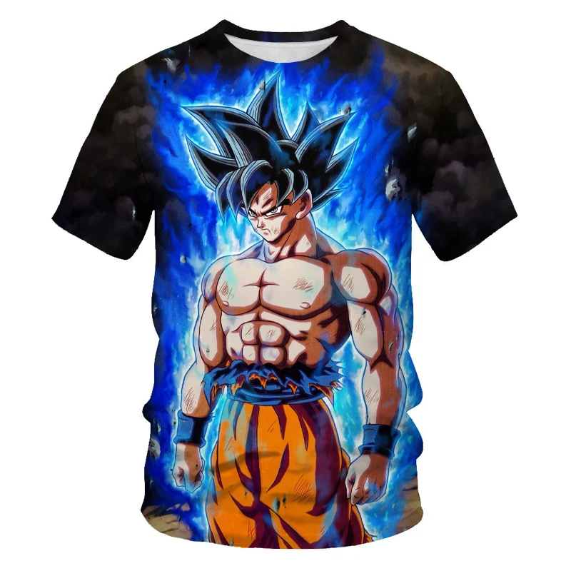 

Summer fashion anime cartoon men's T-shirt 3D printing parent-child clothing series Harajuku T-shirt street cool T-shirt