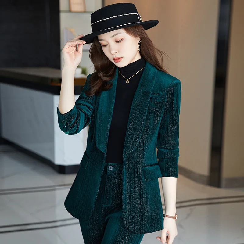 Женские блейзеры зеленые кофейные красные офисные Деловые женские Женская