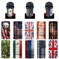 national flag print scarf neck gaiter bandana circle loop outdoor face mask bandana headband cycling headwear riding scarf