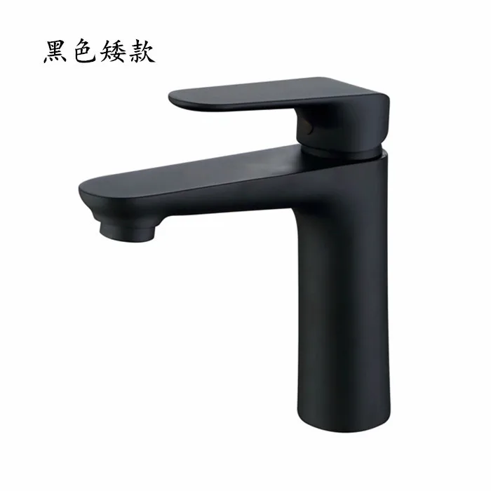 Kohler полностью медный черный смеситель для раковины Северная Европа счетчик