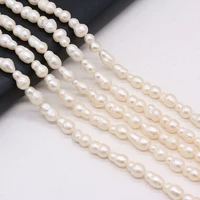wholesale 2pcs natural freshwater pearl white baroque gourd beads for women jewelry making diynecklace bracelet accessories 36cm
