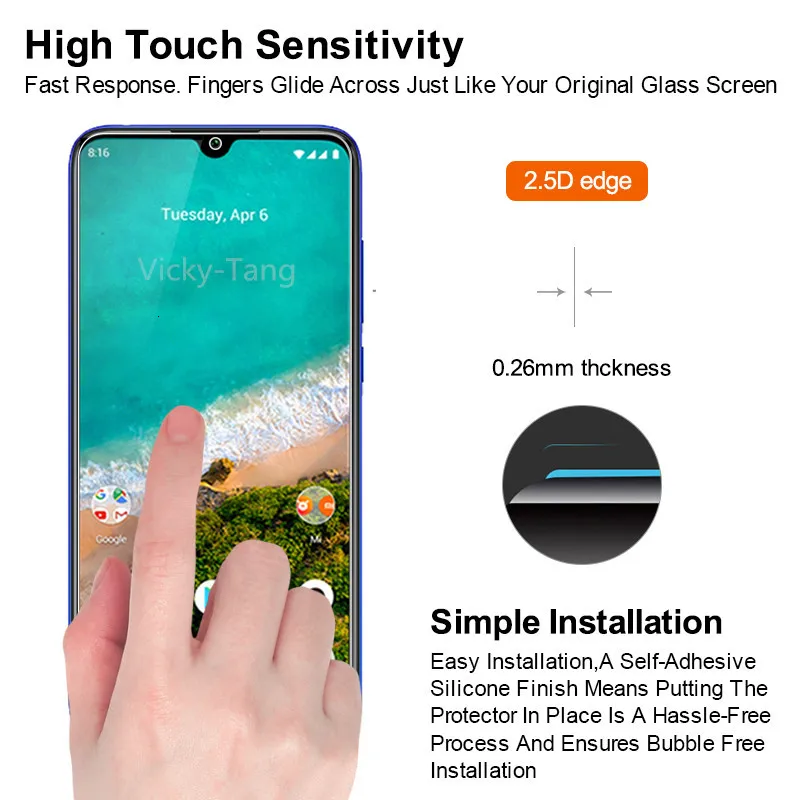 Передняя пленка для Xiaomi mi 9 T протектор экрана 9t A3 A1 Защитное стекло se 8 A2 lite
