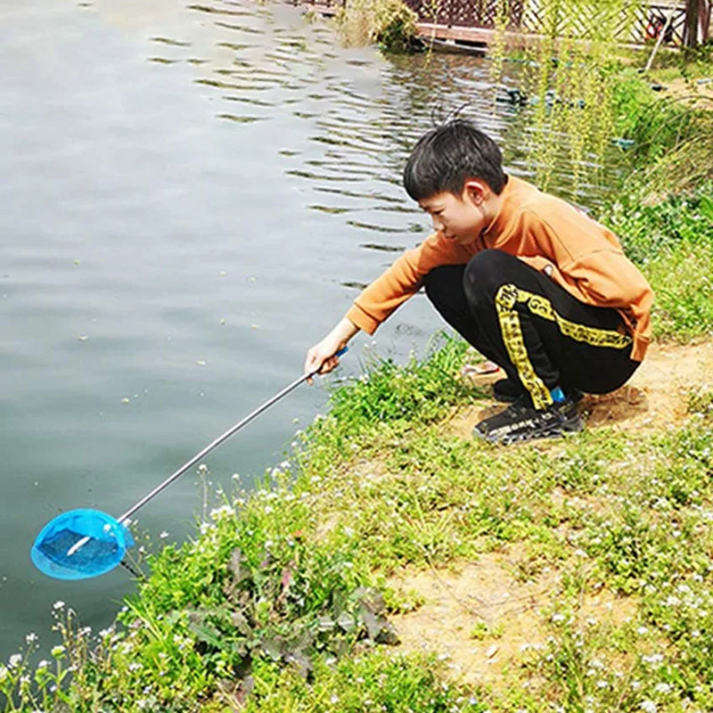 

5 Pcs Kids Anti Slip Grip Perfect Telescopic Butterfly Net Extendable for Catching Bugs Insect Colorful Fishing Toys