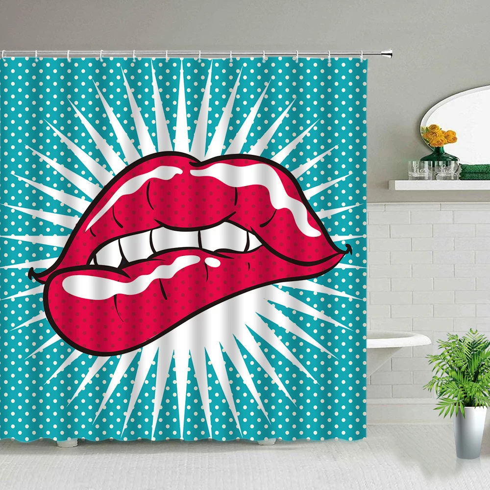 Занавеска для душа из полиэстера водонепроницаемая ванной комнаты | Дом и сад