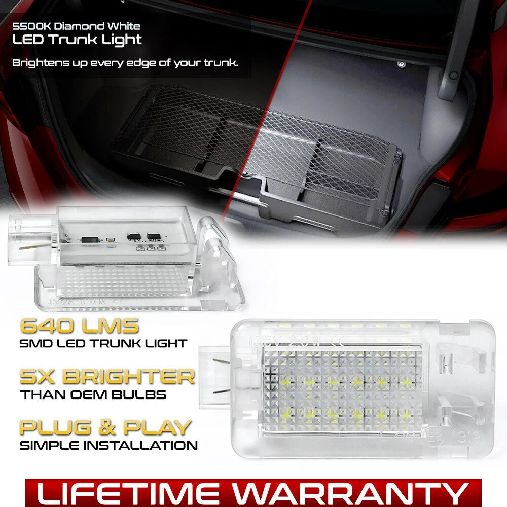 2 шт. светодиодный Чемодан отсек светильник лампа багажника для Volvo C30 C70 V50 V70 XC60 S40