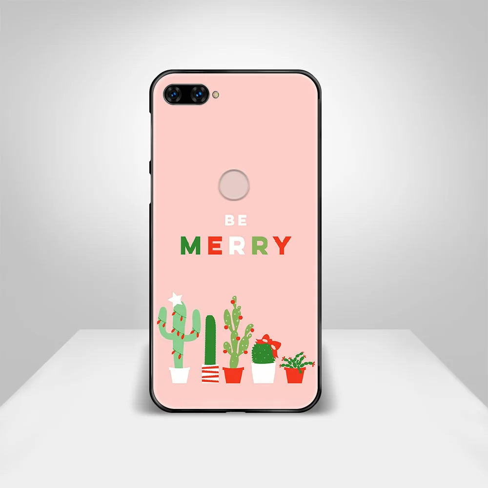 cartoon Cactus green Phone Case Cover Hull For HUAWEI honor 8 8c 8a 8x 9 9a 9x V10 MATE 10 20 I lite pro black cell cover luxury | Мобильные