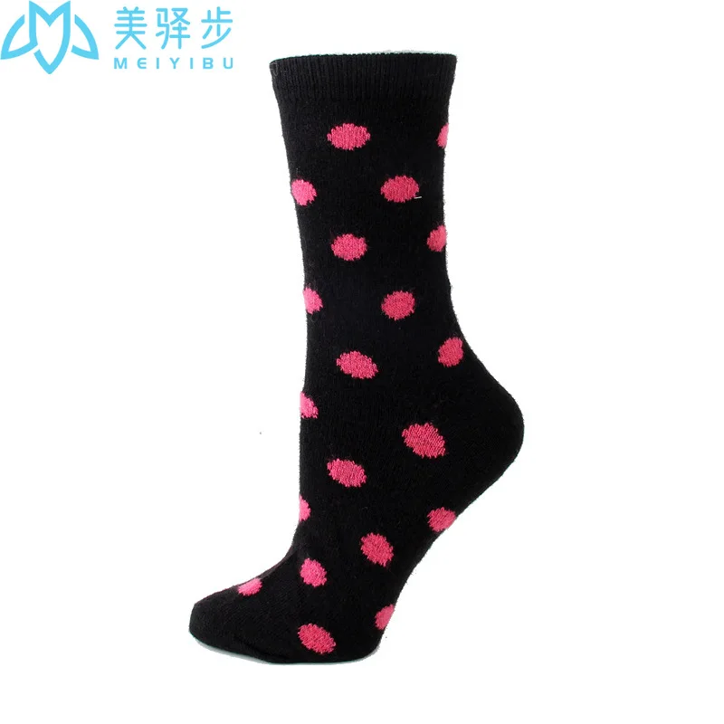 12 Pairs Per Set Winter Thickened Wool Socks Hot Sale Warm Women's Wool Socks Dot Socks Factory
