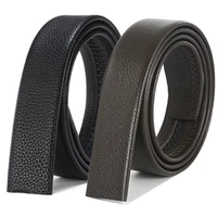 mens automatic buckle belts no buckle belt brand belt men pu high quality male genuine strap jeans belt free shipping 3 5cm
