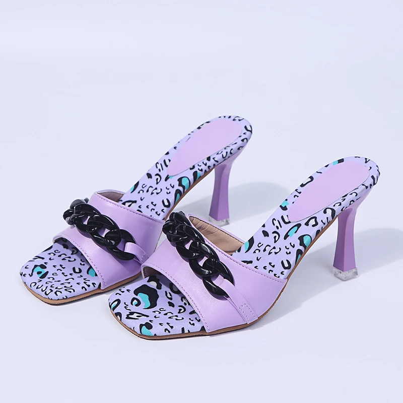 

2021 Summer Large Size New Fashion Temperament Simple Women's Shoes Fashion Chain Decorative Women's Shoes