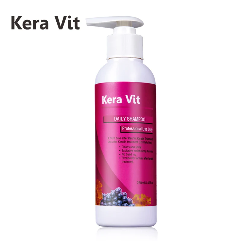 

KeraVit Keratin Treatment 250ml Daily Care Shampoo Smooth Shine Repaired Damage Hair After Straightening Free Shipping