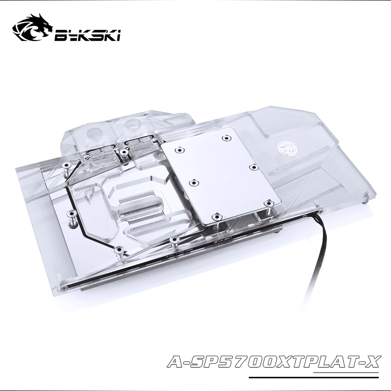 Bykski A XF5700XTBW X GPU Блок водяного охлаждения для XFX RX 5700 XT Thicc II Ultra|Жидкостные системы