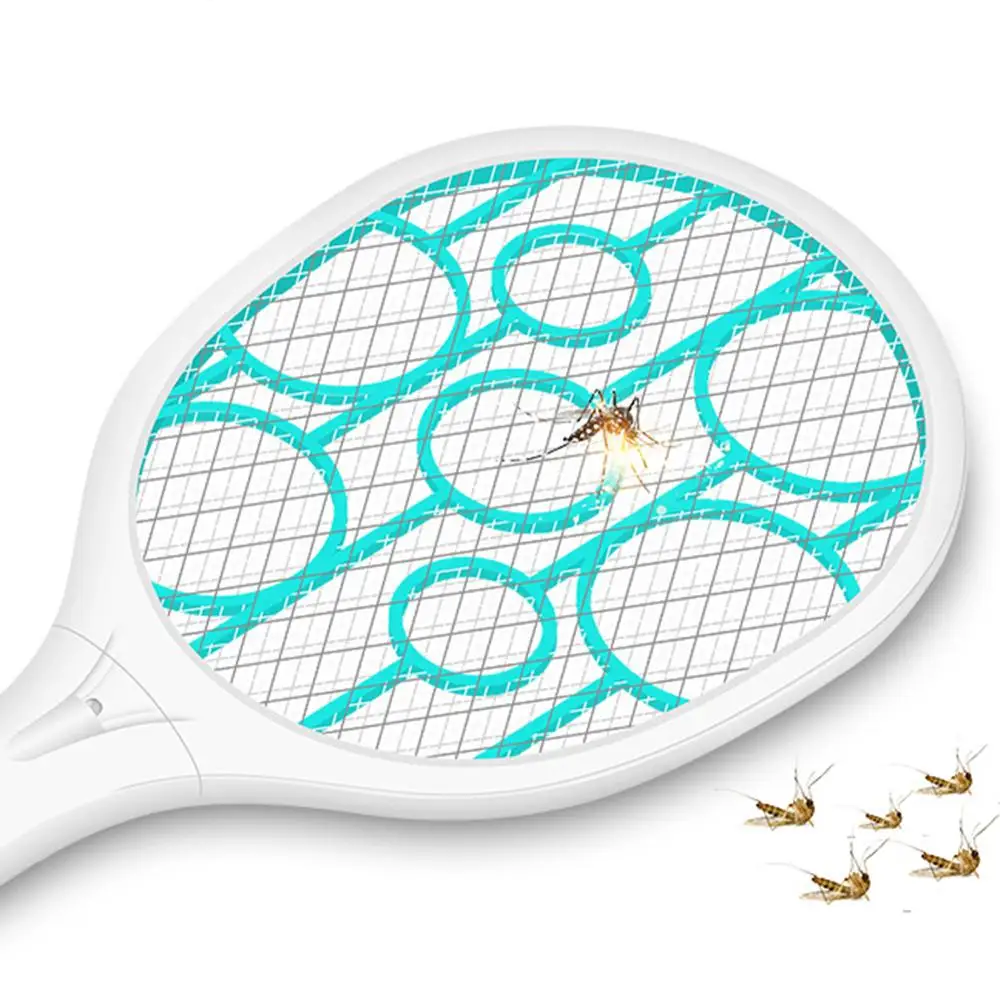Электрическая ловушка для комаров USB Перезаряжаемые летающих мухобойка ракетки