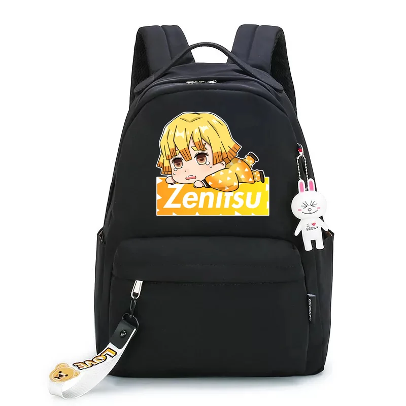 

Anime Demon Slayer School Backpack for Teenage Girls Boys Bag Inosuke Kanawo Tanjirou Zenitsu Nezuko Backpack Women Backpack