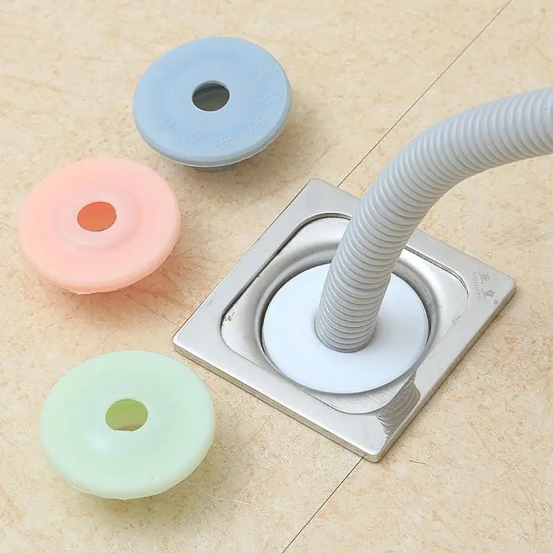 Silicone Drains Sewer Pipe Sealing Ring Floor Kitchen Sink Overflow Drain Cover Gang Deodorant Washing Machine Smell Proof | Обустройство