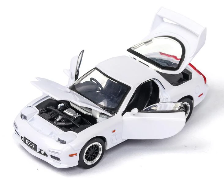 no box 1/32 MAZDA RX-7 RX 7 литая модель автомобиля игрушки для детей Детское звуковое освещение подарки мальчик игрушка автомобиль - Цвет: no box