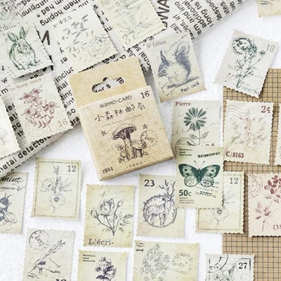 46 шт./кор. осень лес дневник Стикеры Kawaii планировщик для скрапбукинга липкий канцелярские принадлежности дневник Стикеры s школьные канцелярские принадлежности - Цвет: Forest Post Office
