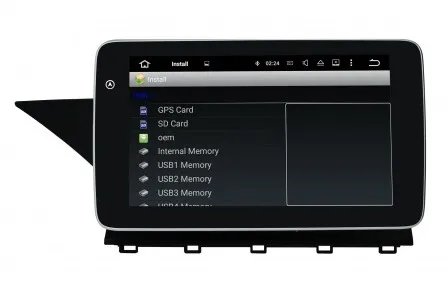 

9" Octa core 1280*720 QLED screen Android 10 Car GPS multimedia Navigation for Benz GLK-Class X204 2009-2016