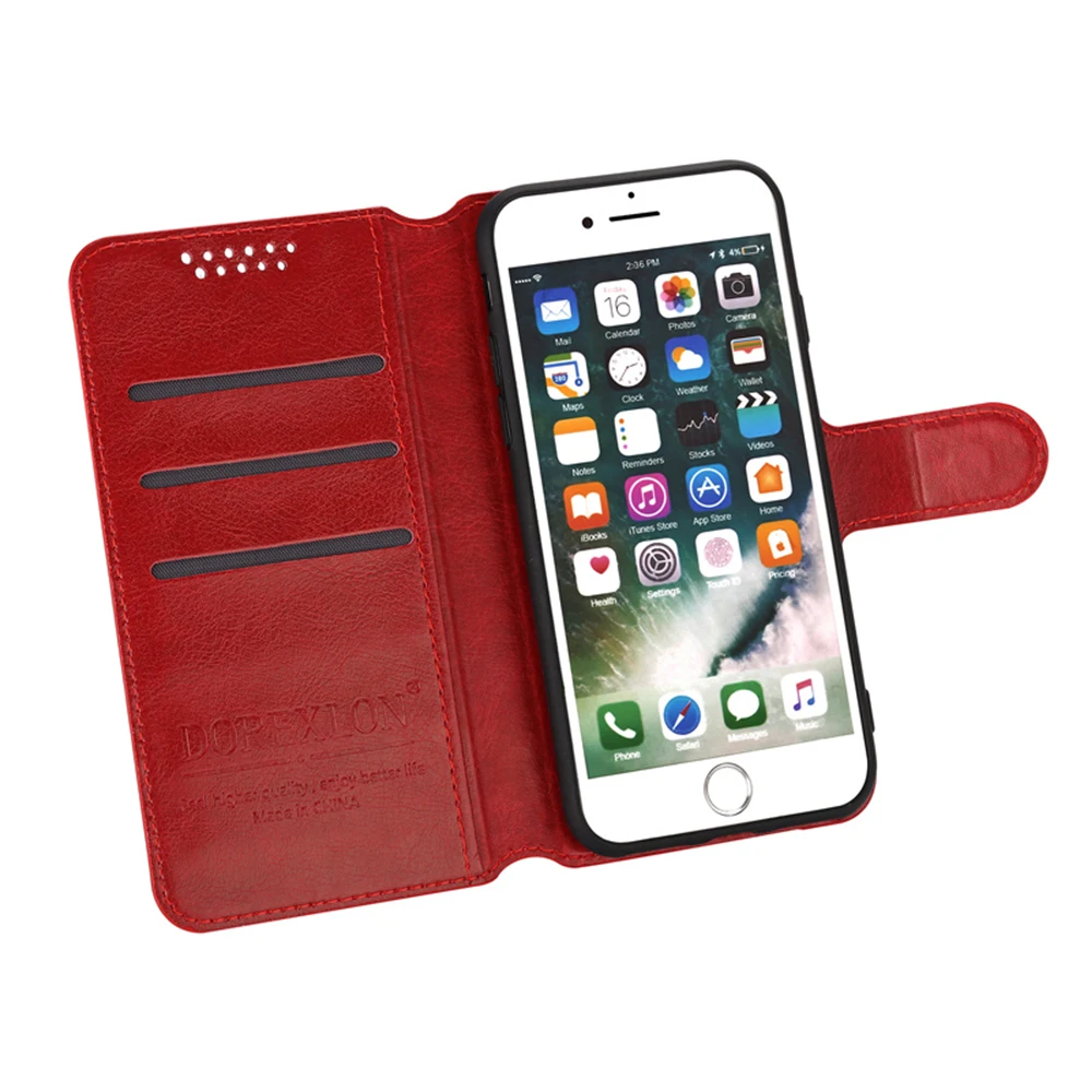 Магнитный кожаный чехол-книжка для телефона LG F60 X View класс защиты экрана от нуля