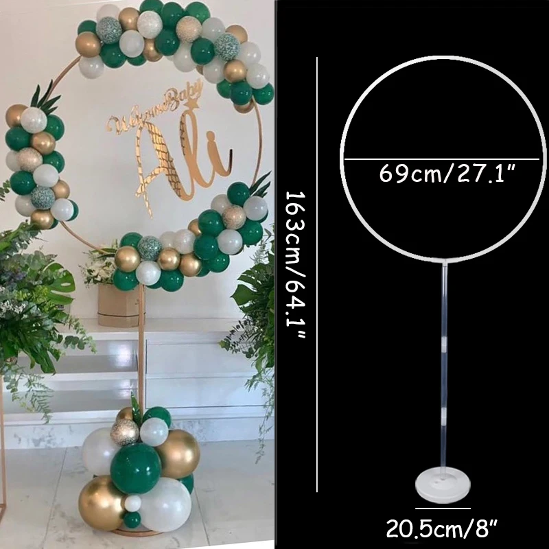 

1/2set Baloon Garland Round Balloon Stand arch Baby Shower Kids Birthday Party decorations Ballon Wreath Frame Wedding Party