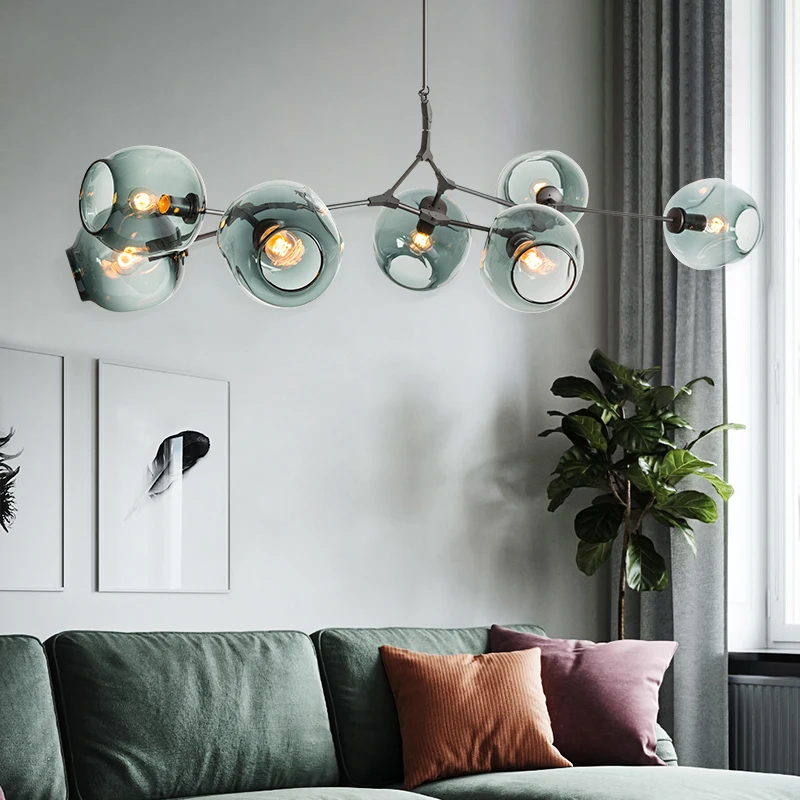 

Nordic Modern Chandelier Lighting Led Lamp 110V220V Industrial Ceiling Chandeliers Lighting Living Room Bedroom Light Fixtures