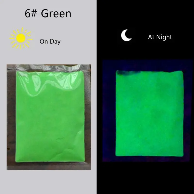 

100g 12 Colors Luminous Resin Pigment Glow In the Dark Powder Pigment Colorant Nail Art Resin Jewelry Making Craft Tools