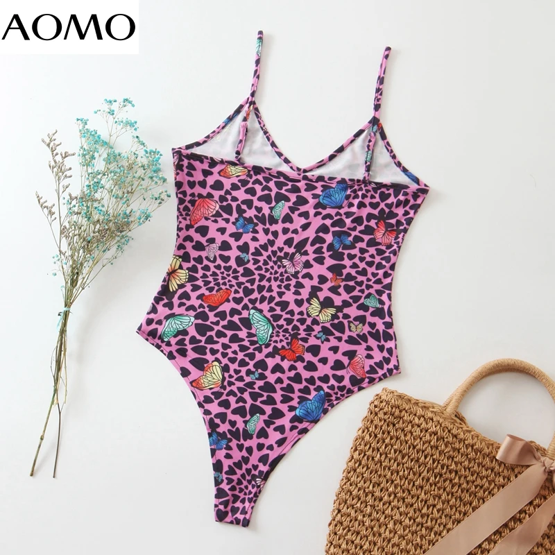 

AOMO women heart print purple sleeveless bodysuit big stretchy european fashion shirt playsuit SL622A