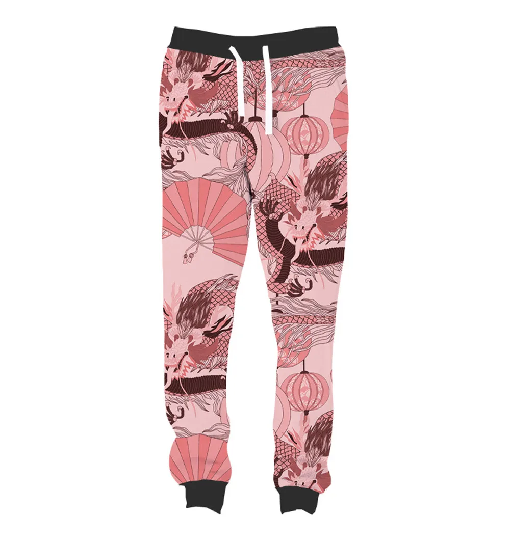 

Реальные американские штаны для бега с 3D сублимационным принтом эссенции дракона сказок