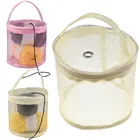 Портативная Сумка из проволочной сетки, плетеная Сумка Для Вязания, маленькая Сумка Для хранения шерсти, органайзер Для Вязания крючком, Сумка-тоут Для Вязания