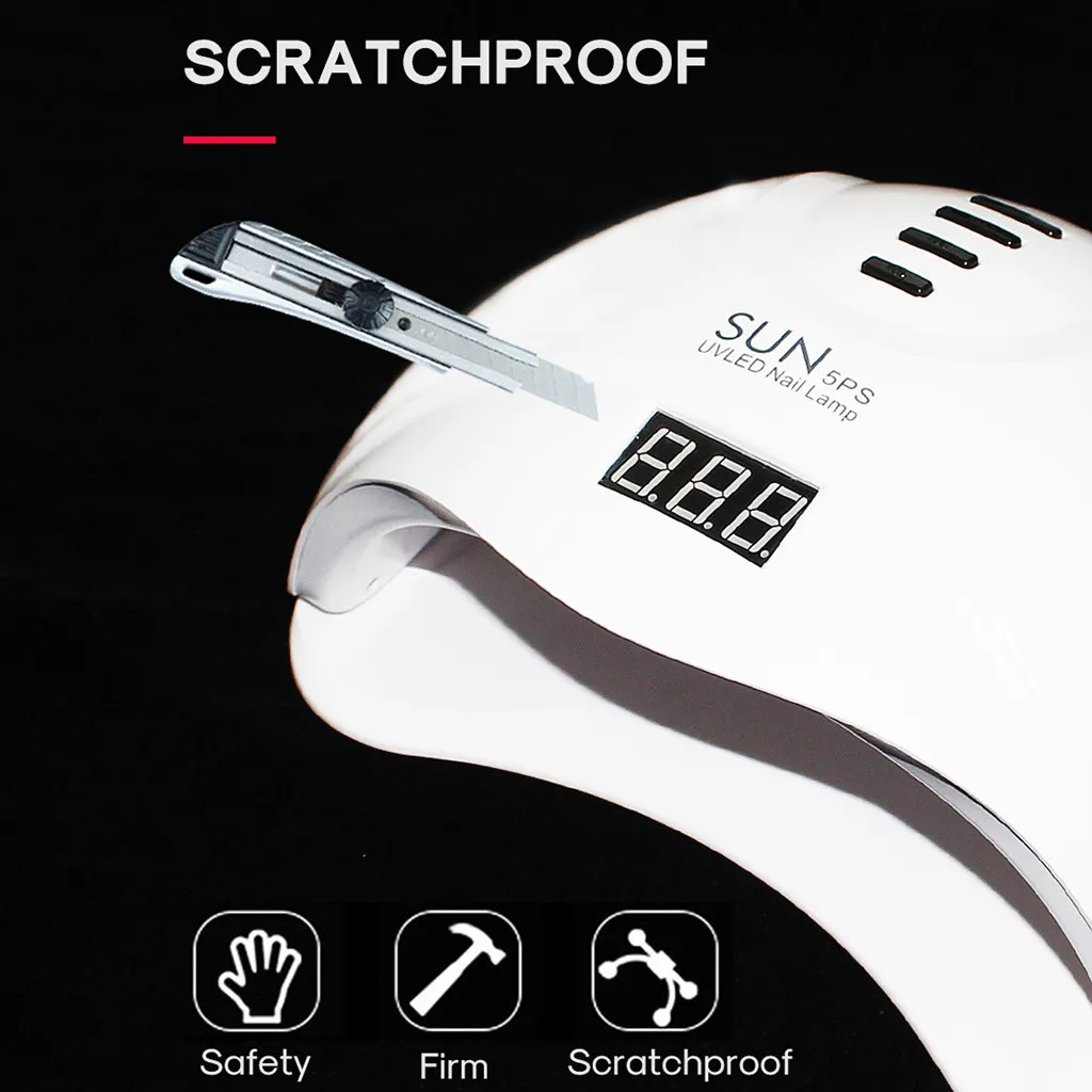 Лампа УФ/LED для сушки ногтей сушилка с ЖК-дисплеем гель-лака инструменты нейл-арта