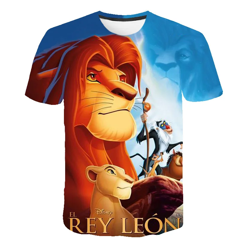 Новинка 2019 года детская одежда с объемным рисунком из фильма glory kingdom King Lion Simba