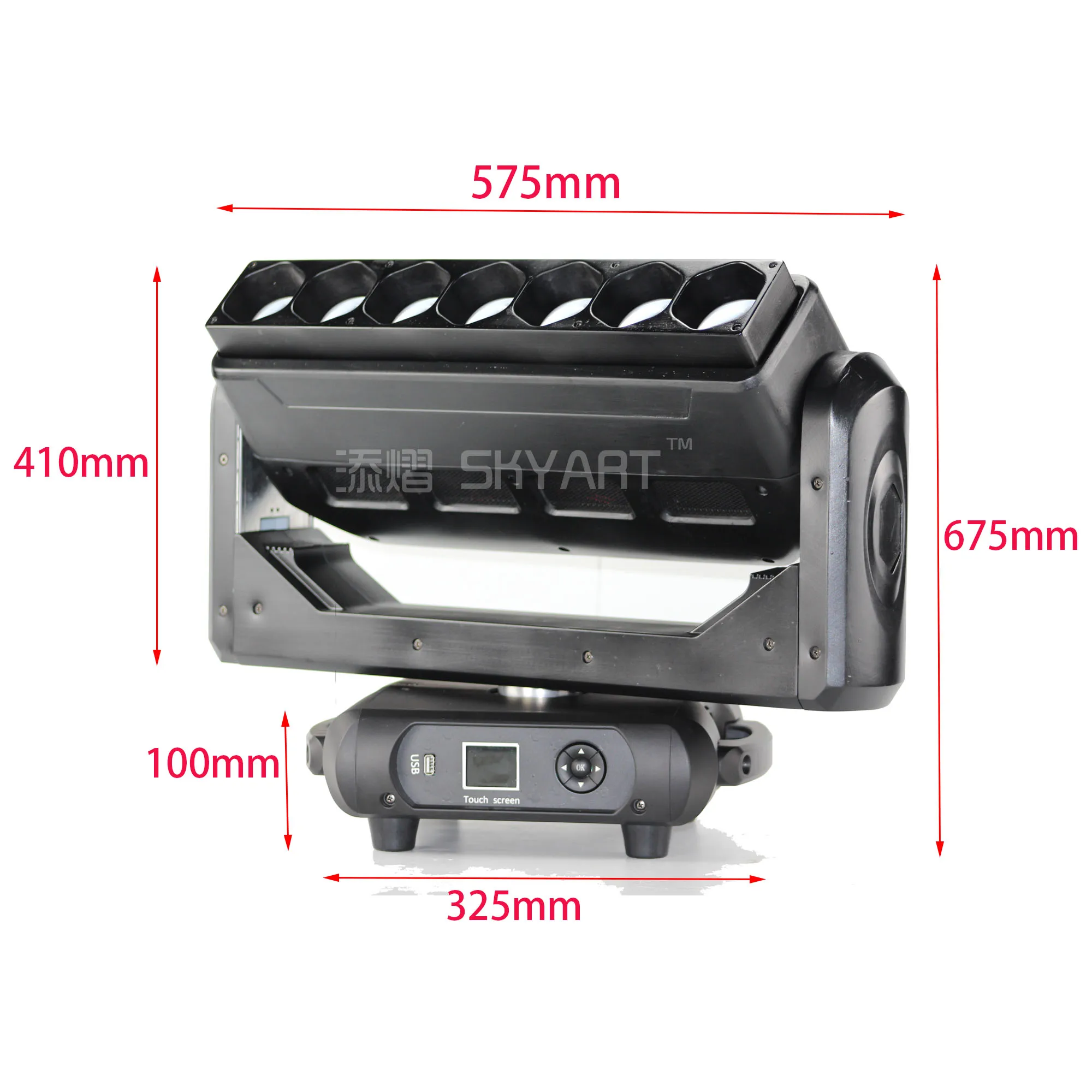 DJ Disco Club LED bar pixels 7x40w rgbw 4in1 zoom wash beam led moving head | Stage Lighting Effect