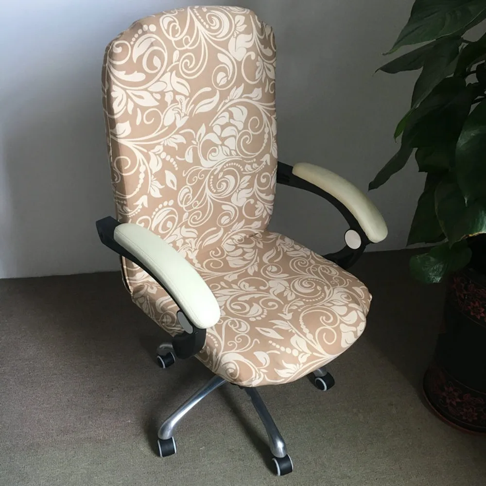 L Размеры стрейч спандекс вращающееся кресло Чехлы анти-грязный сиденья чехлы на