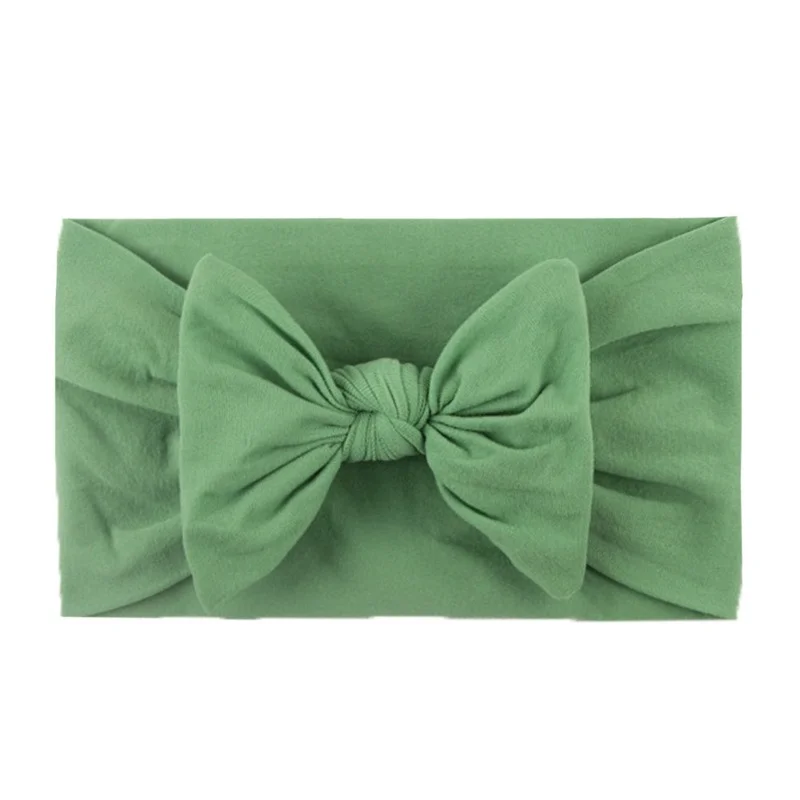 Beb&eacute; ni&ntilde;a de Color s&oacute;lido cinta el&aacute;stica suave para el cabello accesorios para el cabello, lazos anudada cabeza Haarband Headwrap para beb&eacute; reci&eacute;n nacido Ni&ntilde;o-2
