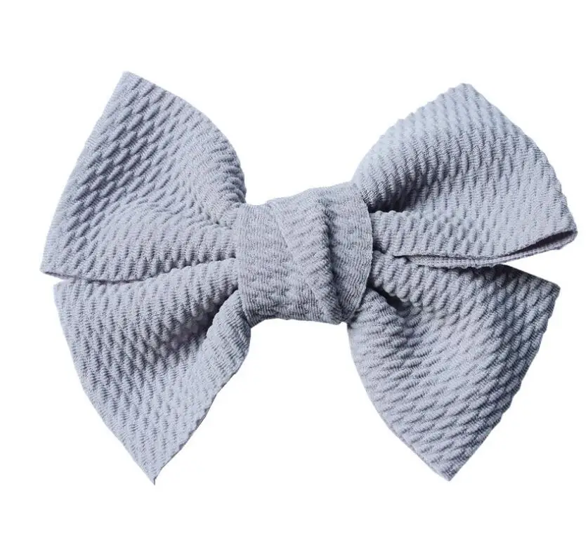 10 шт./лот в крепированную полоску вафельный бант для волос &quotсделай сам&quot мамы и