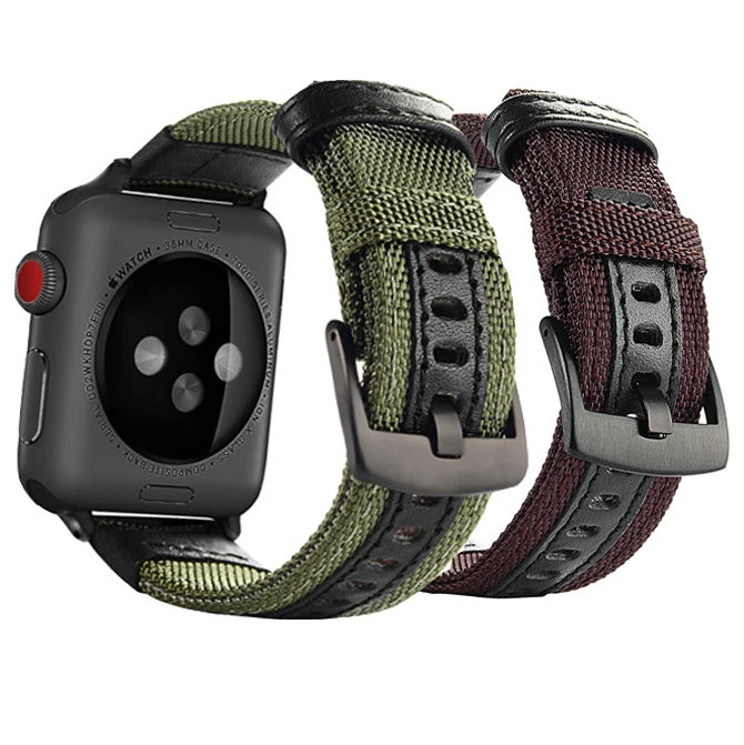 Высококачественная нейлоновая петля 38 мм 42 для Apple Watch 40 44 iwatch 5 4 3 2 1|Ремешки часов|